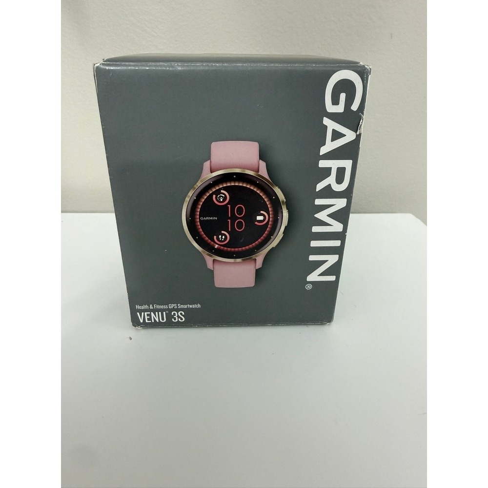 Garmin Venu 3S Smartwatch Unisex 41mm Dust Rose Soft Gold 010-02785-03 NEW NWT